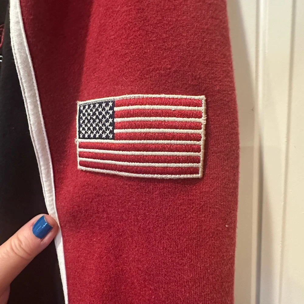 INDIAN MOTORCYCLE BRAND MEN’S FULL ZIP TWO-TONE SWEATSHIRT.  SIZE X-LARGE. - Picture 4 of 7